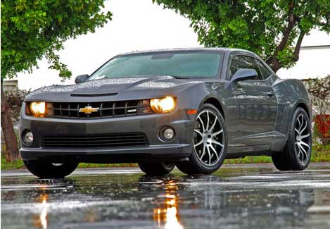 20 inch Staggered Axis Zero Black Machined on 2010 Chevy Camaro SS w/ Specs