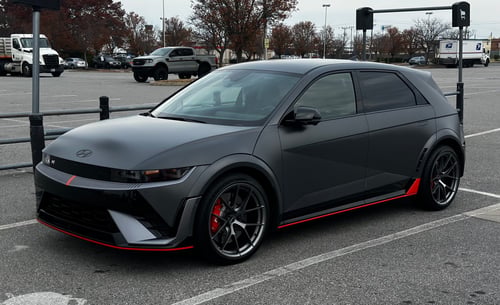 21 inch Element Forged SF-3 Satin Gunmetal (Full Forged) On A 2025 Hyundai Ioniq 5 N