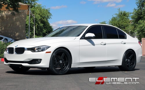 TSW Mirabeau Matte Black on 2013 BMW 3 Series Sedan w/ Specs