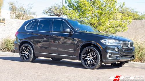 22 inch AXE 1AV ZX11 Gloss Black Polished Face on 2017 BMW X5