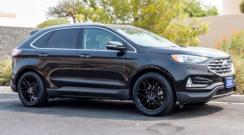 20 inch Helo HE912 Gloss Black on a 2019 Ford Edge Titanium