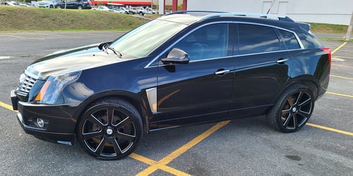 22 inch Asanti ABL-15 Satin Black Milled on a 2013 Cadillac SRX