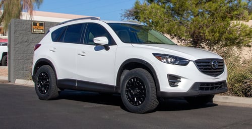 17 inch Black Rhino York Matte Black on a 2016 Maxda CX-5