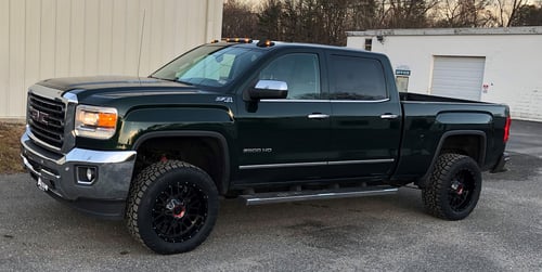 20 inch XD Series XD842 Snare Gloss Black w/ Gray Tint on a 2016 GMC Sierra 2500