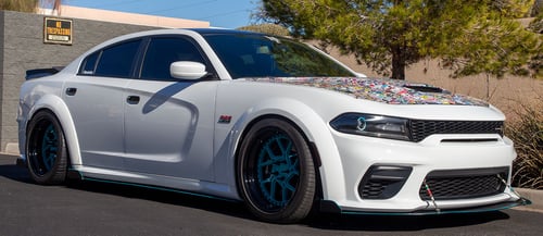 20 inch Staggered Variant Corsa Collection MNZ-3P on a 2020 Dodge Charger SRT Widebody RWD
