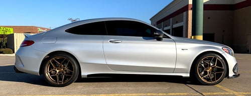 19 inch Staggered Rohana RFX11 Brushed Bronze on a 2017 C43 AMG Coupe