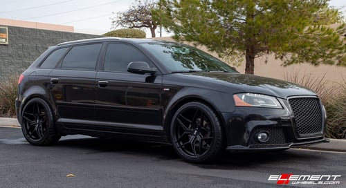19 inch Variant Xenon Satin Black on a 2012 Audi A3