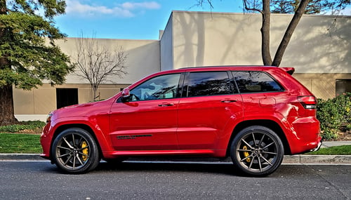 22 inch Savini SV-F4 Matte Bronze on a 2018 Jeep Grand Cherokee Trackhawk