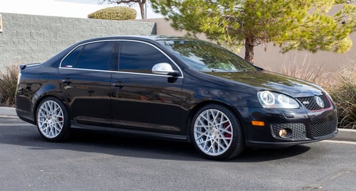 18 inch Rotiform BLQ Silver Machined R110 on a 2006 Volkswagen Jetta GLI