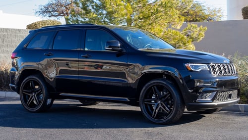 22 inch Lexani Ekko Satin Black w/ Gloss Black Lip on a 2020 Jeep Grand Cherokee