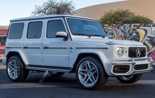 22 inch Lexani Spike Silver on a 2020 Mercedes G63 G-Wagon
