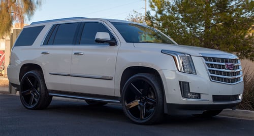 24 inch DUB Baller Gloss Black S216 on a 2019 Cadillac Escalade
