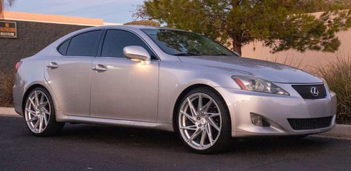 20 inch Versus VS777 Silver Machined on a 2007 Lexus IS 250 2WD