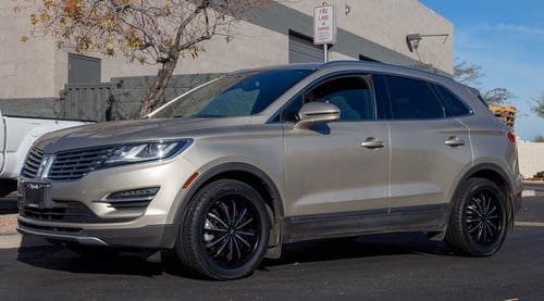 18 inch Mazzi Fusion 341 Gloss Black w/ Machined Face on a 2015 Lincoln MKC