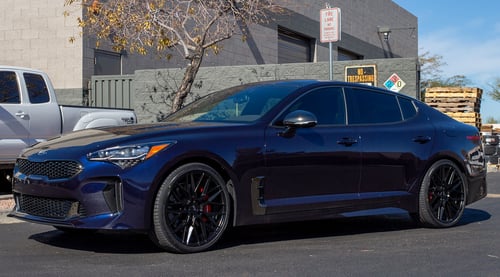 20 inch Niche Gamma Matte Black M190 on a 2020 Kia Stinger