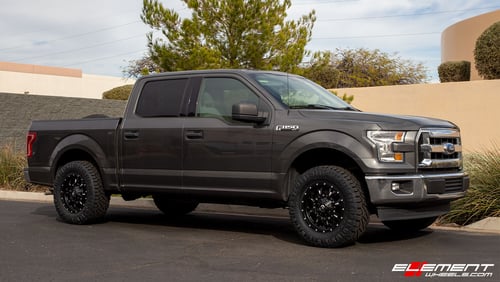 18 inch Fuel Off-Road Krank Black Milled D517 on a 2017 Ford F-150