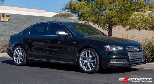 19 inch Avante Garde M580 Satin Silver on a 2015 Audi S4