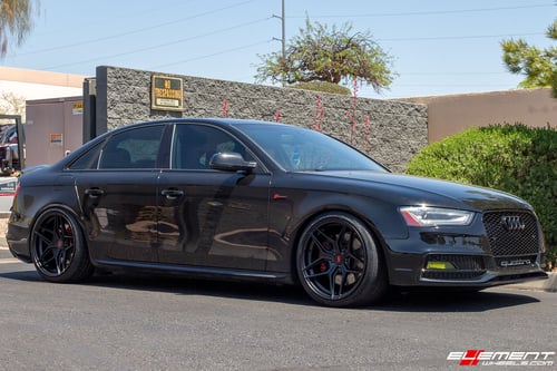 19 inch Variant Xenon Satin Black on a 2013 Audi S4 AWD