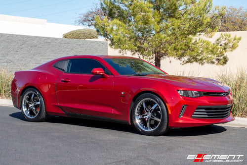 19 inch MRR GT5 Black w/ Diamond Cut on a 2018 Chevrolet Camaro