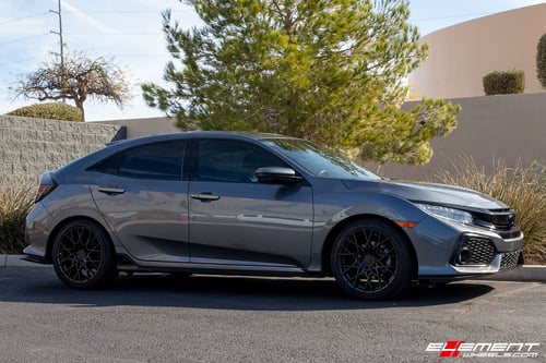 18 inch TSW Sebring Matte Black on a 2018 Honda Civic Hatchback Sport Touring