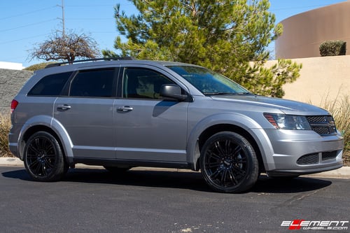 20 inch American Racing AR939 D2 Gloss Black on a 2017 Dodge Journey