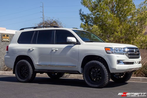 20 inch KMC KM535 Grenade Matte Black on a 2021 Toyota Land Cruiser