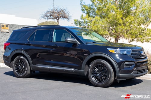 18 inch Touren TR60 Matte Black on a 2021 Ford Explorer XLT
