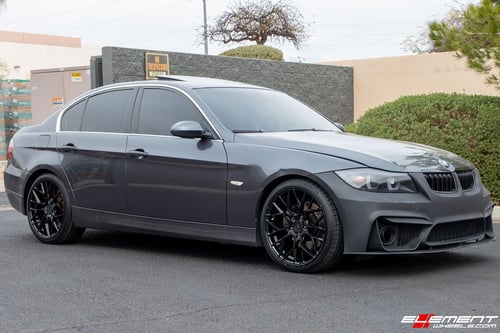 19 inch Variant Radon in Gloss Piano Black on a 2006 BMW 330xi