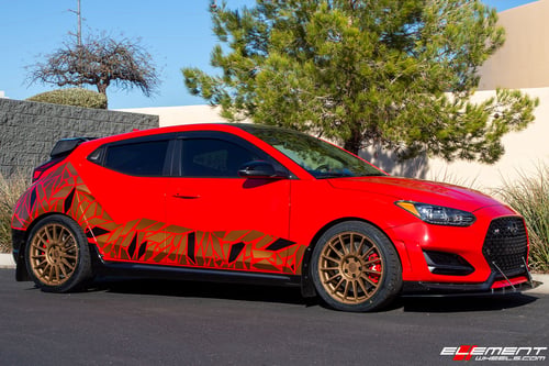 18 inch TSW Paddock Matte Bronze on a 2020 Hyundai Veloster N