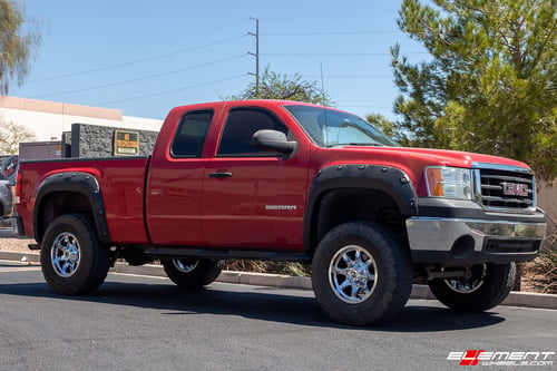 17 inch RBP 01R Saharan II Chrome on a Lifted 2012 Chevrolet Silverado 1500