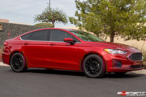 17 inch TSW Sebring Matte Black on a 2020 Ford Fusion