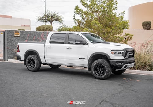 18 inch Fuel Off-Road Rebel Matte Black D679 on a Leveled 2019 Dodge Ram Rebel 1500
