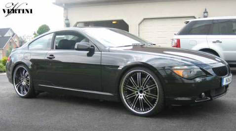 Vertini Hennessey Wheels Black w/Machined Face on BMW 6 Series