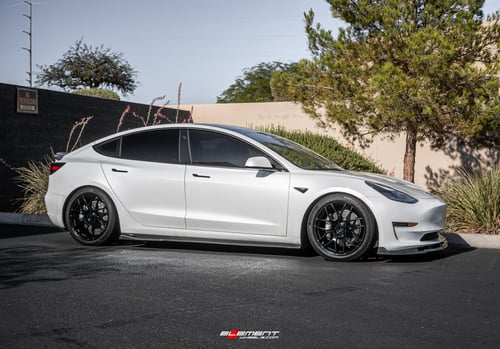 19 inch Avant Garde M610 Matte Black on a 2021 Tesla Model 3 Performace