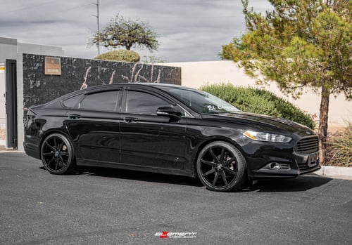 20 inch Dub Push All Gloss Black S110 on a 2016 Ford Fusion
