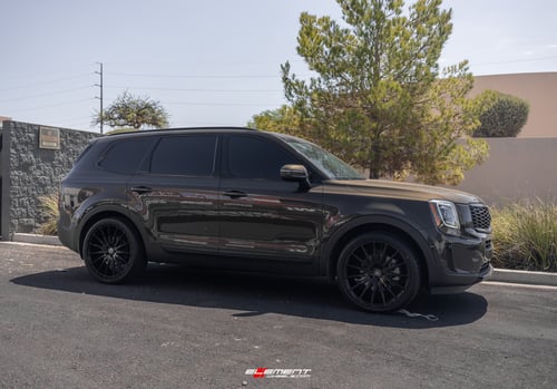 22 inch Asanti ABL-14 Gloss Black on a 2020 Kia Telluride