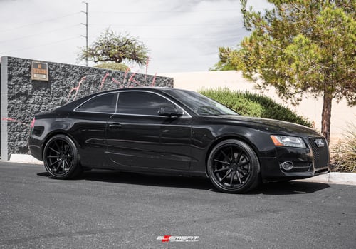 20 inch Ferrada FR4 Matte Black w/ Gloss Black Lip on a 2010 Audi A5