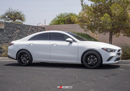 19 inch Variant Xenon Satin Black on a 2020 Mercedes Benz CLA250