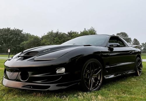 19 inch Staggered Variant Xenon Custom Satin Bronze on a 2002 Pontiac Firebird Trans Am WS6