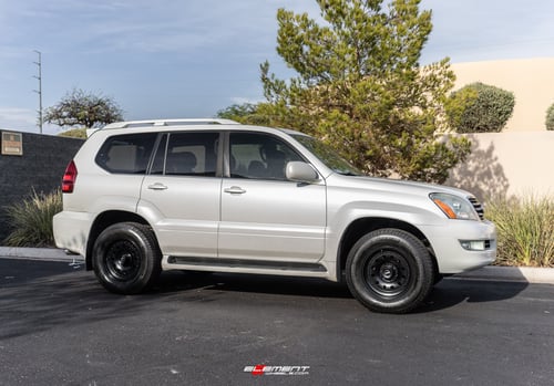 17 inch American Racing AR62 Outlaw II Satin Black on a 2005 Lexus GX 470