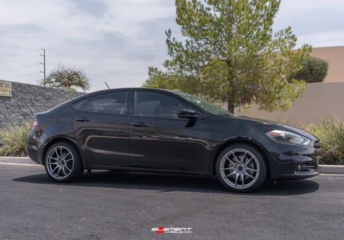 18 inch Vors TR4 Hyper Black on a 2015 Dodge Dart