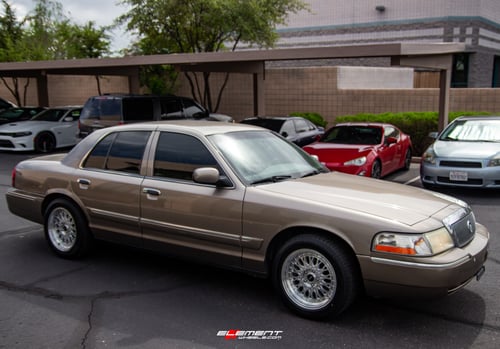 17 inch ARC AR01 Silver Machined on a 2003 Mercury Grand Marquis