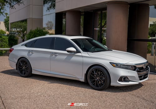 19 inch Niche Gamma Matte Black M190 on a 2021 Honda Accord Sedan
