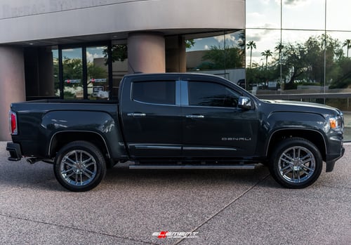 20 inch Raceline 158C Impulse Chrome on a 2021 GMC Canyon