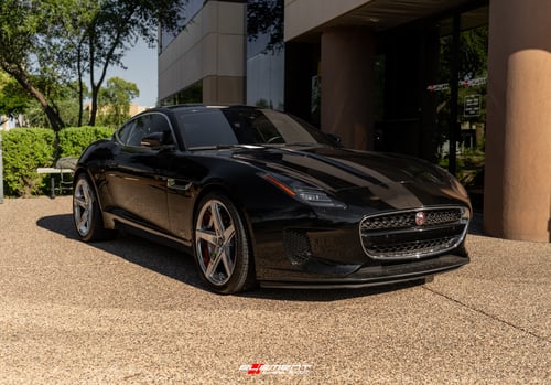 20 inch Staggered Lexani R-Four Chrome on a 2018 Jaguar F-Type Base