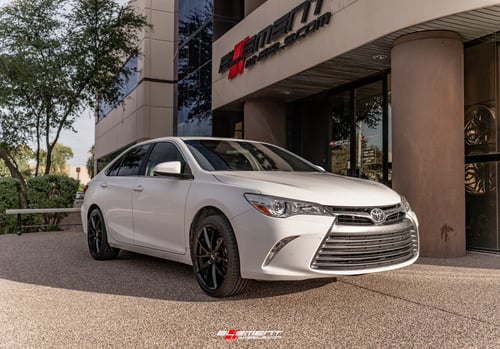 19 inch Niche Sector Satin Black M196 on a 2017 Toyota Camry