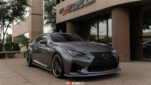 20 Inch Ferrada CM1 in Matte Graphite w/ Chrome Lip on a 2016 Lexus RC-F