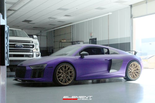20/21 Double Staggered Variant TWT-1P Satin Brushed Monaco Copper on a 2017 Audi R8