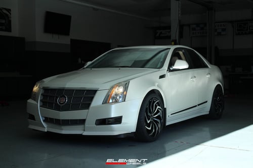 20 inch Lexani Shadow Gloss Black Machined Face on a 2008 Cadillac CTS Sedan RWD