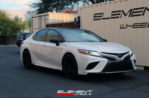 20 inch Lexani Aries Full Gloss Black on a 2019 Toyota Camry